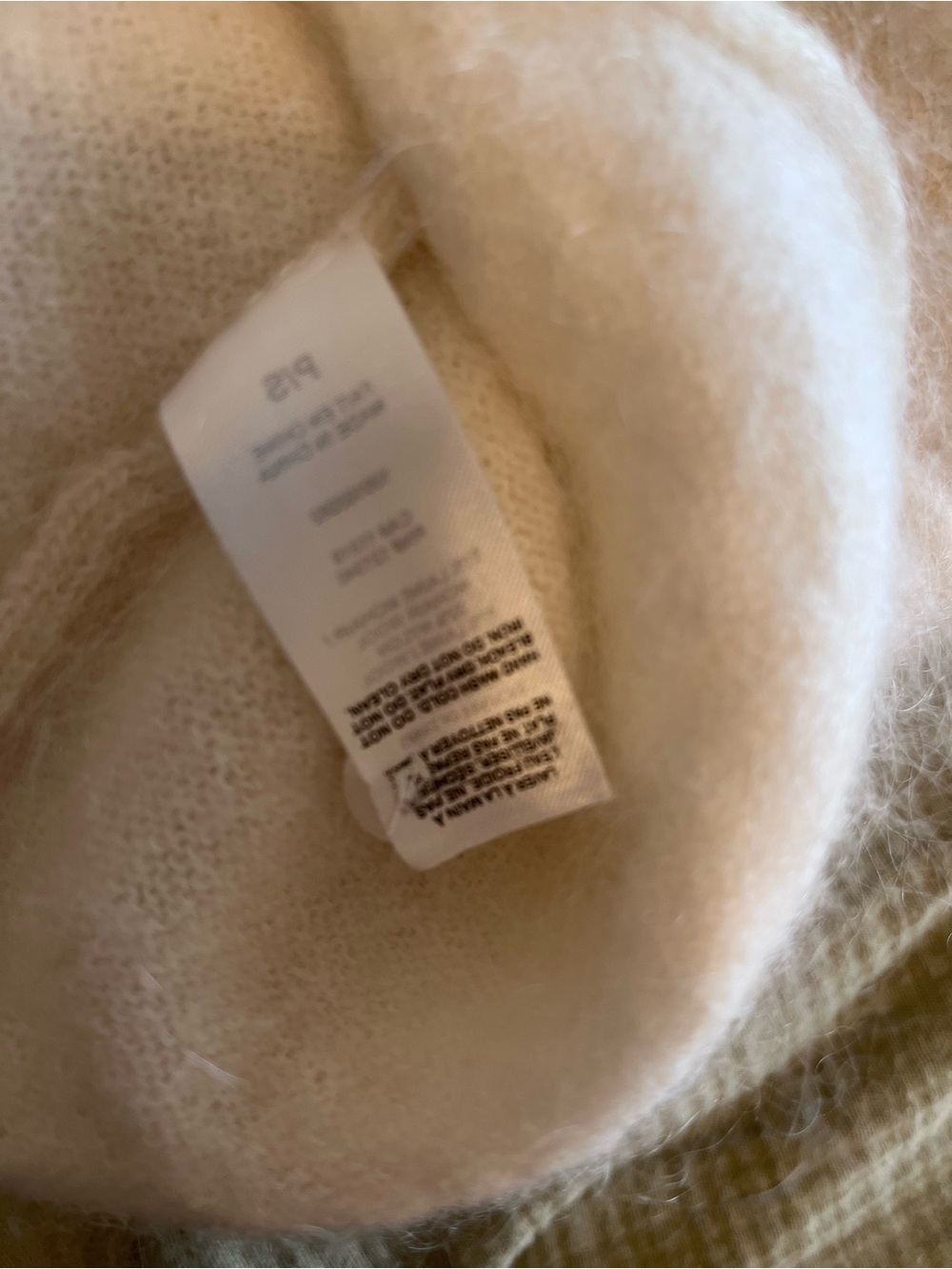 Dynamite Premium Mohair Short Sleeve Cardigan Marshmallow White XS/S - Picture 7 of 7